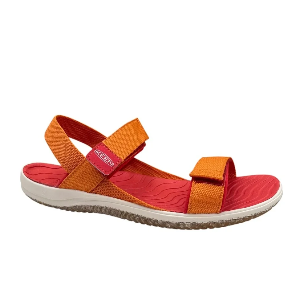 KEEN Youth Girls Sandal Size 7/ Women's 9 Orange Adjustable Open Toe Lightweight